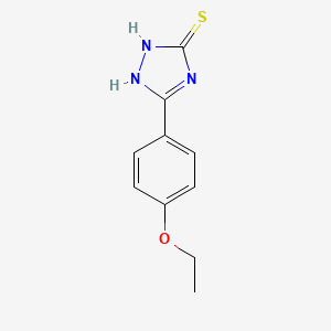 molecular formula C10H11N3OS B11535343 5-(4-ethoxyphenyl)-4H-1,2,4-triazole-3-thiol CAS No. 103274-14-2