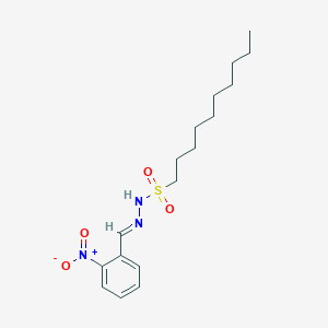 N'-[(E)-(2-nitrophenyl)methylidene]decane-1-sulfonohydrazide