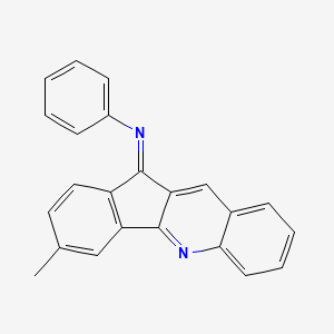 N-[(11Z)-3-methyl-11H-indeno[1,2-b]quinolin-11-ylidene]aniline