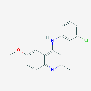 N-(3-chlorophenyl)-6-methoxy-2-methylquinolin-4-amine