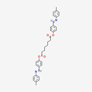 Bis{4-[(Z)-[(4-methylphenyl)imino]methyl]phenyl} octanedioate