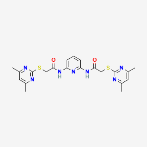 N,N'-pyridine-2,6-diylbis{2-[(4,6-dimethylpyrimidin-2-yl)sulfanyl]acetamide}