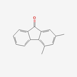 molecular formula C15H12O B11535616 2,4-Dimethyl-9H-fluoren-9-one 