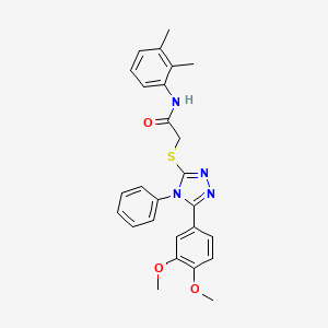 2-{[5-(3,4-dimethoxyphenyl)-4-phenyl-4H-1,2,4-triazol-3-yl]sulfanyl}-N-(2,3-dimethylphenyl)acetamide