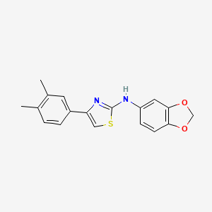 N-(1,3-benzodioxol-5-yl)-4-(3,4-dimethylphenyl)-1,3-thiazol-2-amine