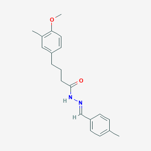 4-(4-methoxy-3-methylphenyl)-N'-[(E)-(4-methylphenyl)methylidene]butanehydrazide