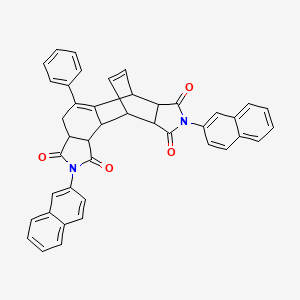 2,8-di(naphthalen-2-yl)-5-phenyl-3a,4,6,6a,9a,10,10a,10b-octahydro-6,10-ethenoisoindolo[5,6-e]isoindole-1,3,7,9(2H,8H)-tetrone