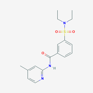 3-(diethylsulfamoyl)-N-(4-methylpyridin-2-yl)benzamide