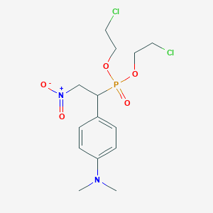 Bis(2-chloroethyl) {1-[4-(dimethylamino)phenyl]-2-nitroethyl}phosphonate