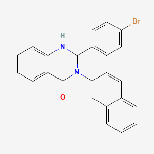 2-(4-bromophenyl)-3-(naphthalen-2-yl)-2,3-dihydroquinazolin-4(1H)-one