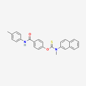 2-(Methyl{[4-(4-toluidinocarbonyl)phenoxy]carbothioyl}amino)naphthalene