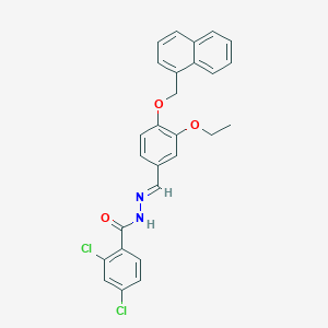 2,4-dichloro-N'-{(E)-[3-ethoxy-4-(naphthalen-1-ylmethoxy)phenyl]methylidene}benzohydrazide