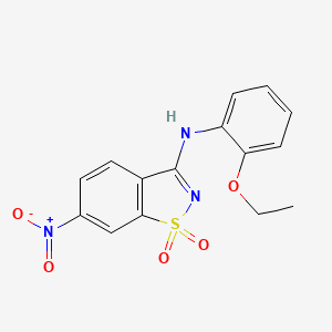 3-(2-ethoxyanilino)-6-nitro-1H-1,2-benzisothiazole-1,1-dione