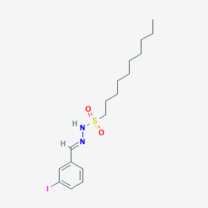 N'-[(E)-(3-iodophenyl)methylidene]decane-1-sulfonohydrazide