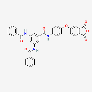 3,5-Dibenzamido-N-{4-[(1,3-dioxo-1,3-dihydro-2-benzofuran-5-YL)oxy]phenyl}benzamide