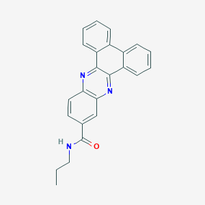 molecular formula C24H19N3O B11536012 N-propyldibenzo[a,c]phenazine-11-carboxamide 