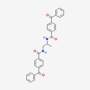 N,N'-propane-1,2-diylbis[4-(phenylcarbonyl)benzamide]