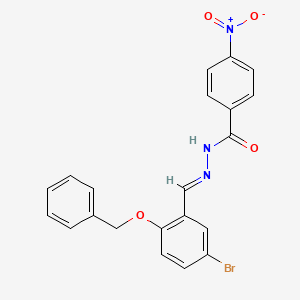 N'-[(E)-[2-(Benzyloxy)-5-bromophenyl]methylidene]-4-nitrobenzohydrazide