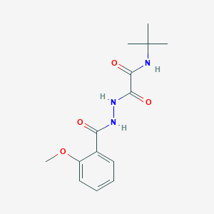 N-(tert-butyl)-2-[2-(2-methoxybenzoyl)hydrazino]-2-oxoacetamide