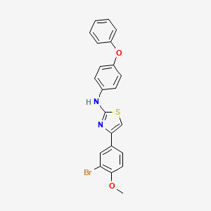 4-(3-bromo-4-methoxyphenyl)-N-(4-phenoxyphenyl)-1,3-thiazol-2-amine