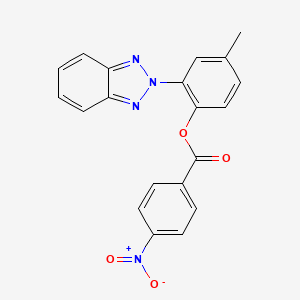 2-(2H-1,2,3-Benzotriazol-2-yl)-4-methylphenyl 4-nitrobenzoate