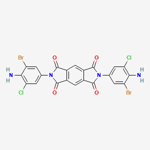 2,6-bis(4-amino-3-bromo-5-chlorophenyl)pyrrolo[3,4-f]isoindole-1,3,5,7(2H,6H)-tetrone