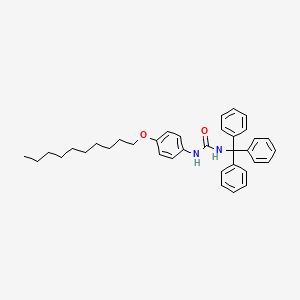 molecular formula C36H42N2O2 B11536199 1-[4-(Decyloxy)phenyl]-3-tritylurea 