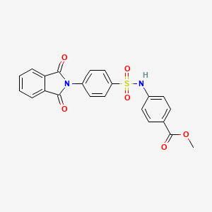 methyl 4-({[4-(1,3-dioxo-1,3-dihydro-2H-isoindol-2-yl)phenyl]sulfonyl}amino)benzoate