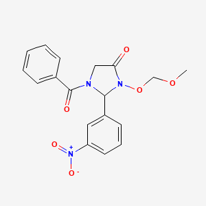 1-Benzoyl-3-(methoxymethoxy)-2-(3-nitrophenyl)imidazolidin-4-one