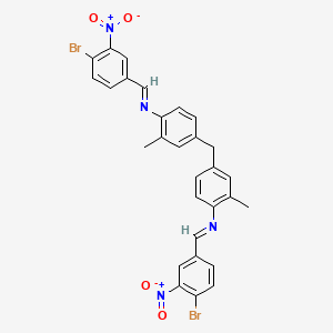 4,4'-methanediylbis{N-[(E)-(4-bromo-3-nitrophenyl)methylidene]-2-methylaniline}