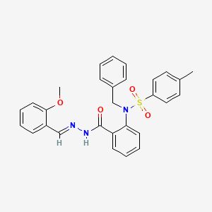 N-benzyl-N-(2-{[(2E)-2-(2-methoxybenzylidene)hydrazinyl]carbonyl}phenyl)-4-methylbenzenesulfonamide