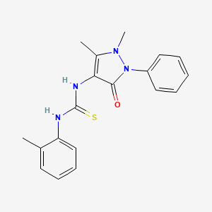 N-(1,5-Dimethyl-3-oxo-2-phenyl-2,3-dihydro-1H-pyrazol-4-yl)-N'-(2-methylphenyl)thiourea