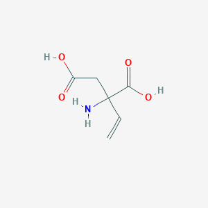 molecular formula C6H9NO4 B115364 2-Amino-2-ethenylbutanedioic acid CAS No. 152884-33-8