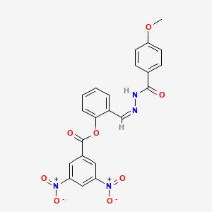 2-[(Z)-{2-[(4-methoxyphenyl)carbonyl]hydrazinylidene}methyl]phenyl 3,5-dinitrobenzoate