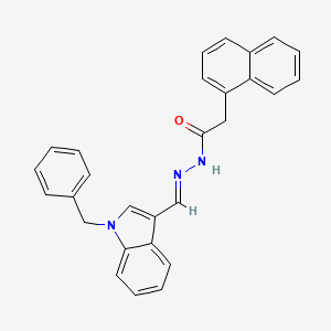 N'-[(E)-(1-benzyl-1H-indol-3-yl)methylidene]-2-(naphthalen-1-yl)acetohydrazide