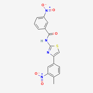 N-[4-(4-methyl-3-nitrophenyl)-1,3-thiazol-2-yl]-3-nitrobenzamide