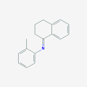 molecular formula C17H17N B11536523 N-[(1E)-3,4-dihydronaphthalen-1(2H)-ylidene]-2-methylaniline 