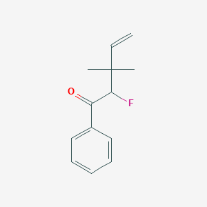 molecular formula C13H15FO B115366 2-Fluoro-3,3-dimethyl-1-phenylpent-4-en-1-one CAS No. 157690-15-8