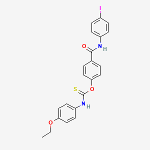 O-{4-[(4-iodophenyl)carbamoyl]phenyl} (4-ethoxyphenyl)carbamothioate