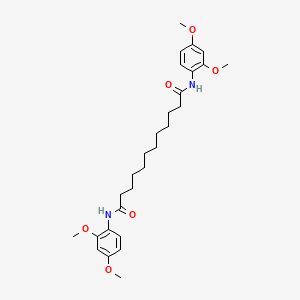 molecular formula C28H40N2O6 B11536637 N,N'-bis(2,4-dimethoxyphenyl)dodecanediamide 