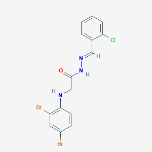 N'-[(E)-(2-Chlorophenyl)methylidene]-2-[(2,4-dibromophenyl)amino]acetohydrazide