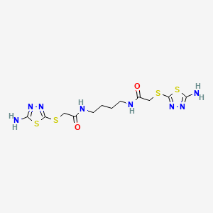 N,N'-butane-1,4-diylbis{2-[(5-amino-1,3,4-thiadiazol-2-yl)sulfanyl]acetamide}