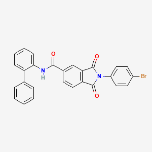 N-(biphenyl-2-yl)-2-(4-bromophenyl)-1,3-dioxo-2,3-dihydro-1H-isoindole-5-carboxamide