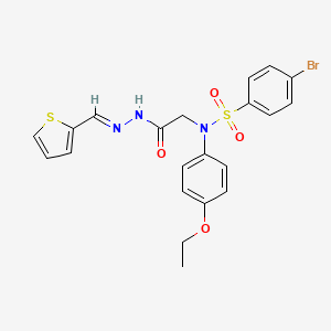 4-Bromo-N-(4-ethoxyphenyl)-N-({N'-[(E)-(thiophen-2-YL)methylidene]hydrazinecarbonyl}methyl)benzene-1-sulfonamide