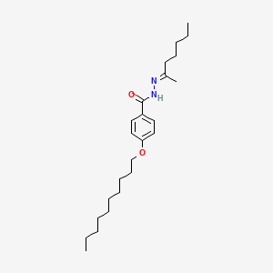 molecular formula C24H40N2O2 B11536916 4-(decyloxy)-N'-[(2E)-heptan-2-ylidene]benzohydrazide 