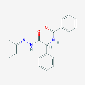 N-{2-[(2Z)-2-(butan-2-ylidene)hydrazinyl]-2-oxo-1-phenylethyl}benzamide