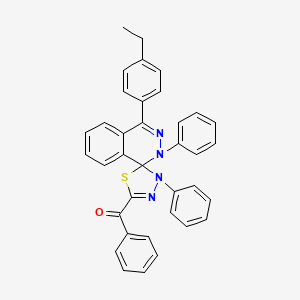 5'-Benzoyl-4-(4-ethylphenyl)-2,3'-diphenyl-2H,3'H-spiro[phthalazine-1,2'-[1,3,4]thiadiazole]