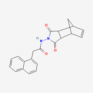 N-(1,3-dioxo-1,3,3a,4,7,7a-hexahydro-2H-4,7-methanoisoindol-2-yl)-2-(naphthalen-1-yl)acetamide