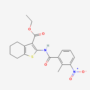 Ethyl 2-{[(2-methyl-3-nitrophenyl)carbonyl]amino}-4,5,6,7-tetrahydro-1-benzothiophene-3-carboxylate