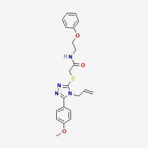 2-{[5-(4-methoxyphenyl)-4-(prop-2-en-1-yl)-4H-1,2,4-triazol-3-yl]sulfanyl}-N-(2-phenoxyethyl)acetamide